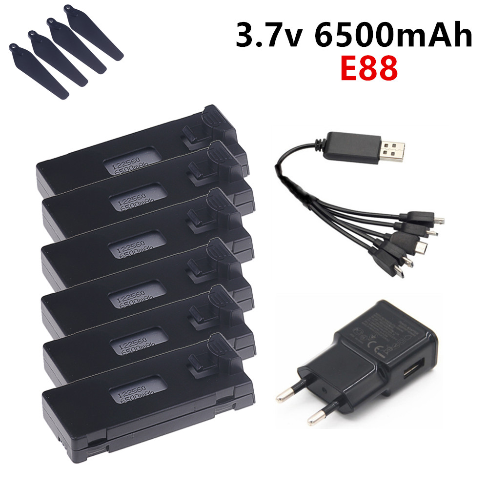 3.7V 6500mAh Lipo Pil E88 E88P - Eachine Drone E58 incelemesi ve fiyatı