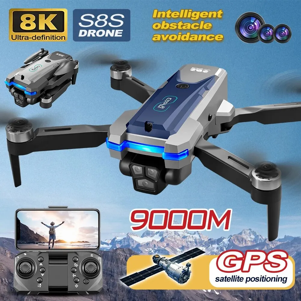 S8S GPS Drone 5G Wifi 8K HD çi - Drone Racing Camera incelemesi ve fiyatı